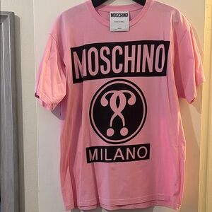 Moschino Pink Logo T-Shirt